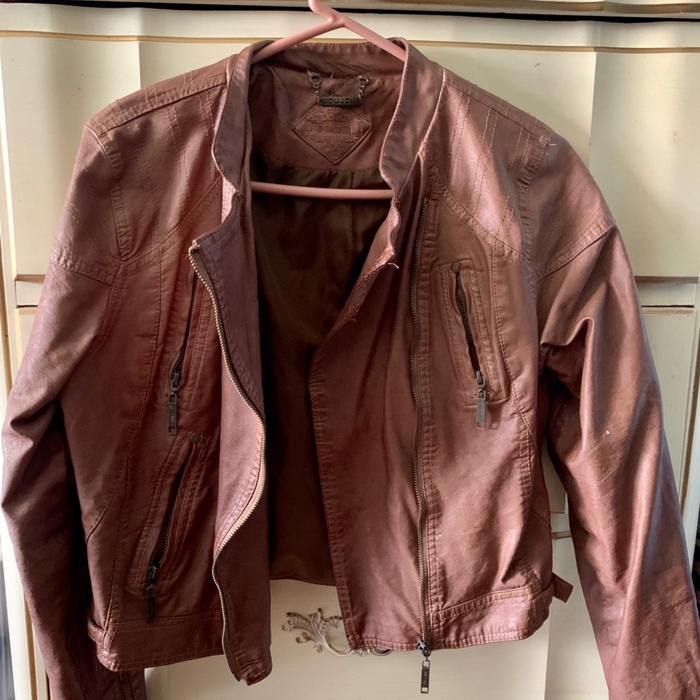 Faux leather jacket size M/L